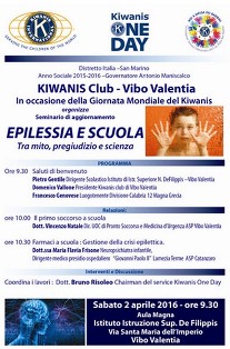 KC Vibo Valentia - Seminario sull'Epilessia in occasione del Kiwanis One Day