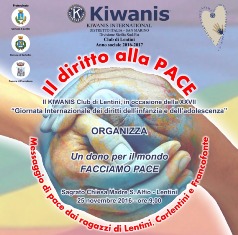 KC Lentini organizza grande Manifestazione per il diritto alla Pace con i bambini delle scuole primarie