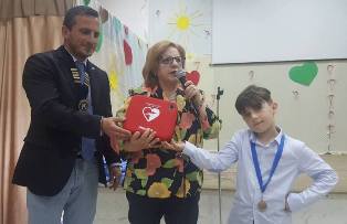 KC Reghion Terzo Millennio - Consegna defibrillatore alla Scuola Principe di Piemonte