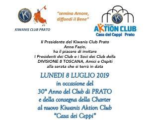 KC Prato - 30^ Charter Night e consegna della Charter al nuovo Club Aktion