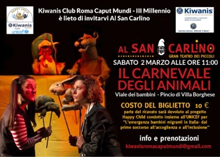 KC Roma Caput Mundi Terzo Millennio - Spettacolo al Teatro San Carlino in favore di Happy Child